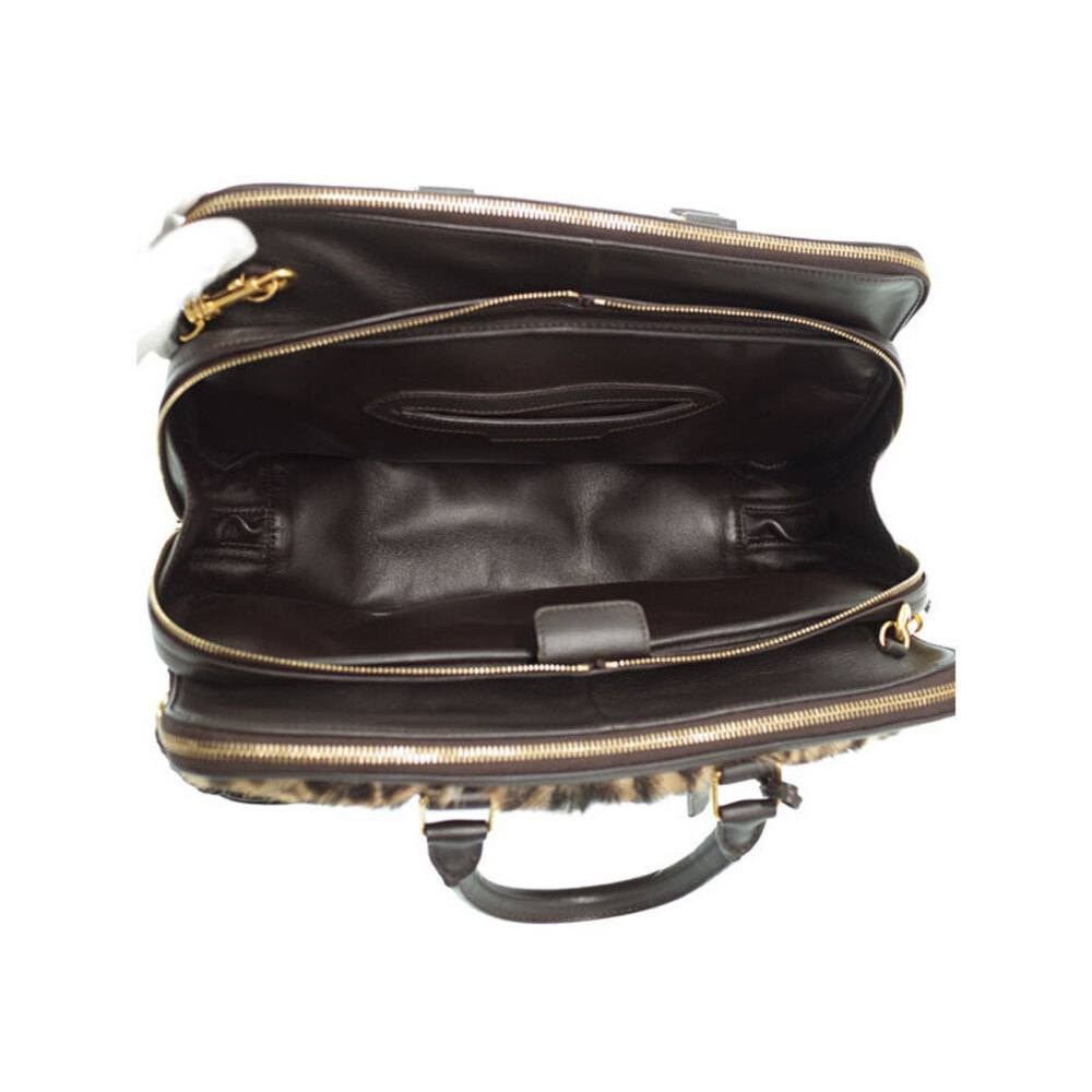 Celine Triptyque bag leopard printed calf hair brown - Picture 3 of 9